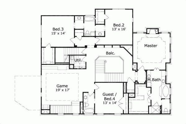 Upper/Second Floor Plan: 19-404
