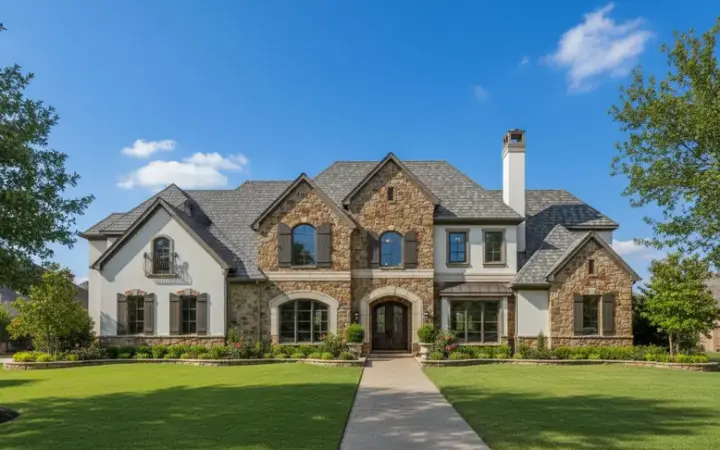 Traditional house plans 19-405 - front exterior, 7,027 sq ft, 6 bed, 5 bath house plans | Monster House Plans