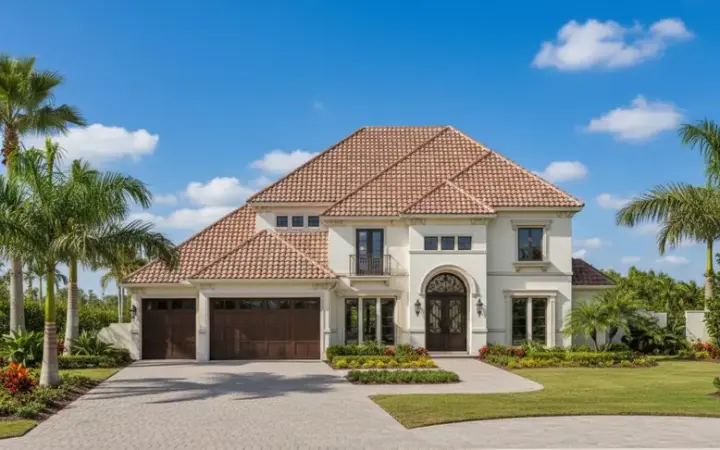 Mediterranean house plans 19-409 - front exterior, 4,144 sq ft, 5 bed, 4 bath house plans | Monster House Plans