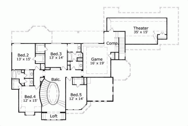Upper/Second Floor Plan: 19-410