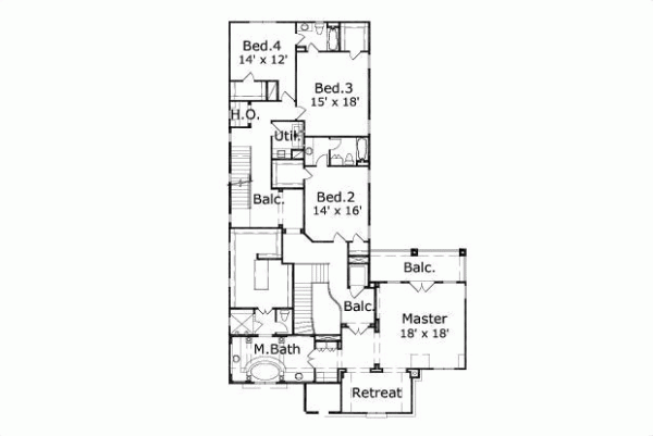 Upper/Second Floor Plan: 19-412