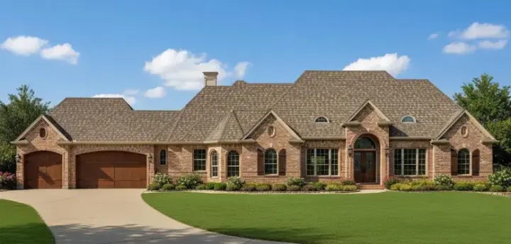Traditional house plans 19-414 - front exterior, 2,757 sq ft, 3 bed, 2 bath house plans | Monster House Plans