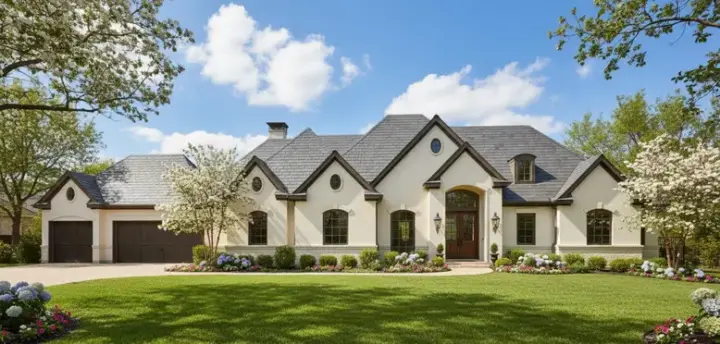 French Country house plans 19-415 - front exterior, 2,757 sq ft, 3 bed, 2 bath house plans | Monster House Plans