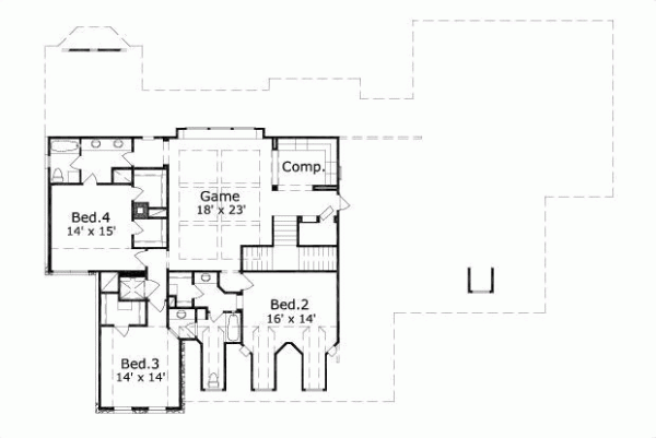Upper/Second Floor Plan: 19-418