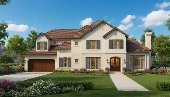 Traditional house plans 19-421 - front exterior, 3,884 sq ft, 4 bed, 4 bath house plans | Monster House Plans