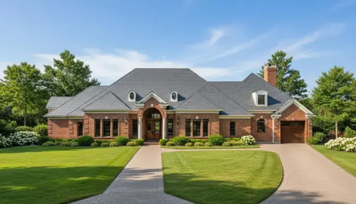 Traditional house plans 19-422 - front exterior, 3,854 sq ft, 4 bed, 3 bath house plans | Monster House Plans