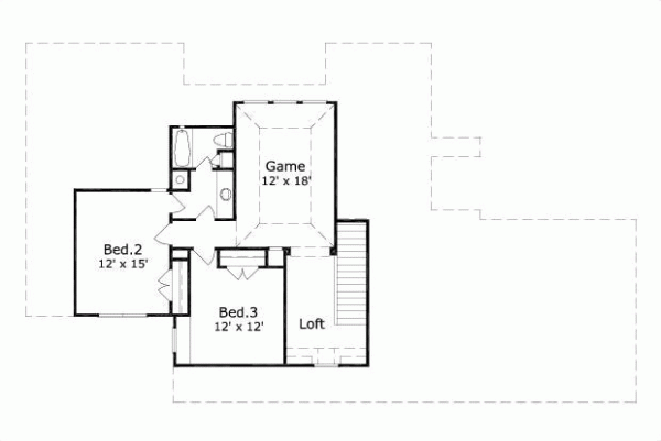 Upper/Second Floor Plan: 19-424