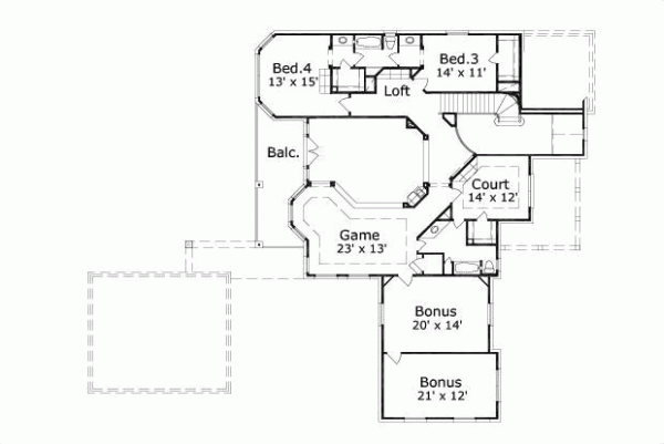 Upper/Second Floor Plan: 19-429