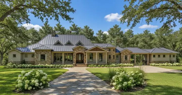 Traditional house plans 19-432 - front exterior, 3,882 sq ft, 4 bed, 4 bath house plans | Monster House Plans