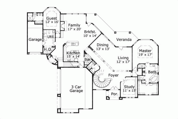 Main Floor Plan: 19-434