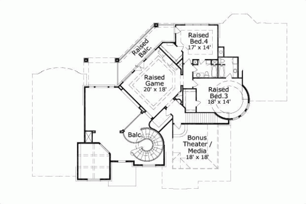 Upper/Second Floor Plan: 19-436