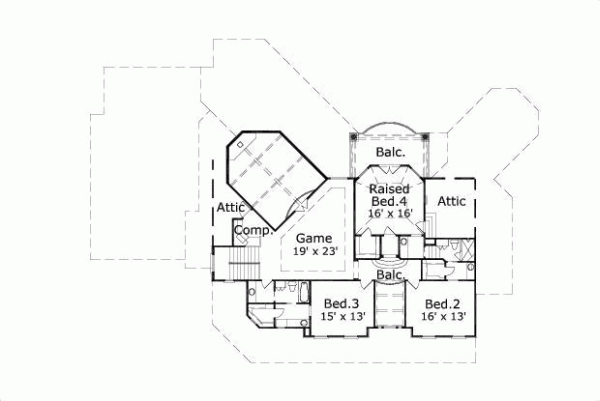 Upper/Second Floor Plan: 19-438