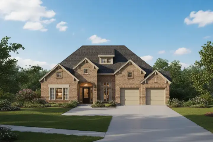 Traditional house plans 19-442 - front exterior, 2,586 sq ft, 3 bed, 2 bath house plans | Monster House Plans