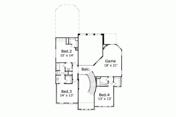 Upper/Second Floor Plan: 19-450
