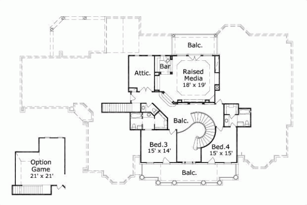 Upper/Second Floor Plan:19-454