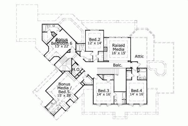 Upper/Second Floor Plan: 19-463