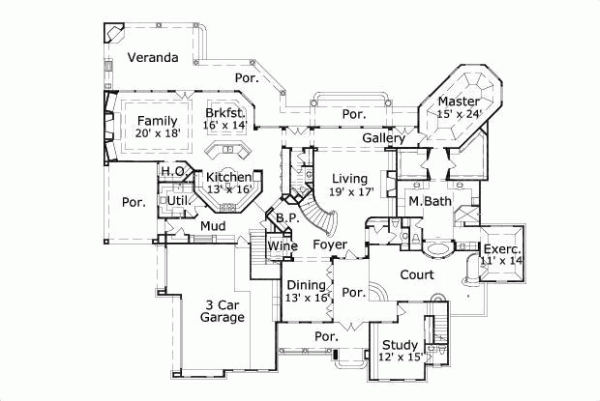 Main Floor Plan: 19-464