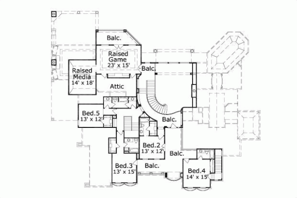 Upper/Second Floor Plan: 19-464