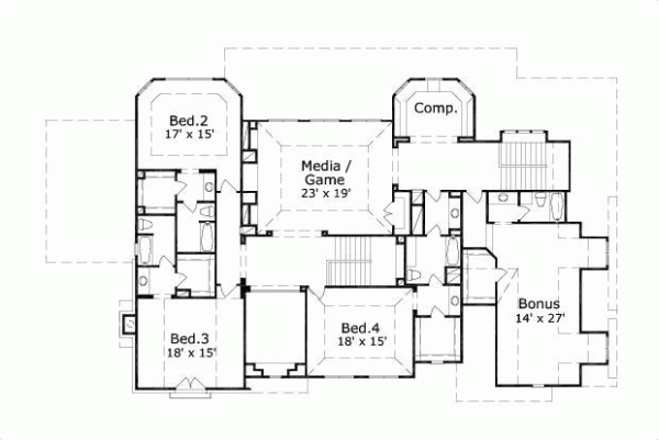 Upper/Second Floor Plan: 19-470
