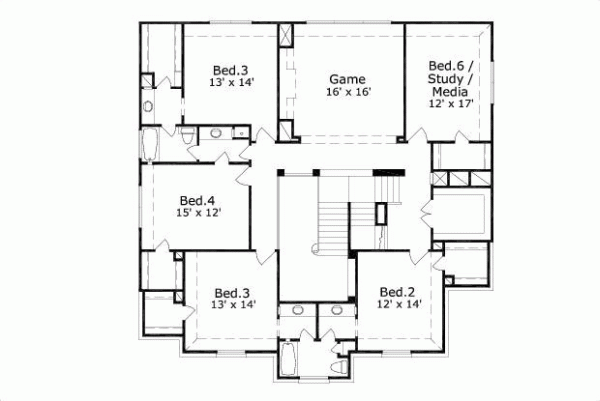 Upper/Second Floor Plan: 19-476