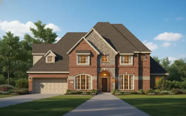 Traditional house plans 19-477 - front exterior, 4,079 sq ft, 4 bed, 3 bath house plans | Monster House Plans