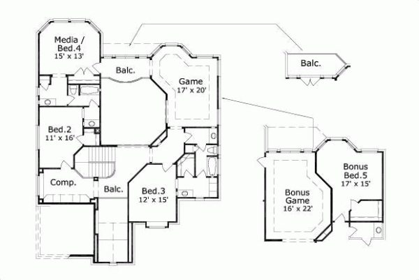Upper/Second Floor Plan: 19-482