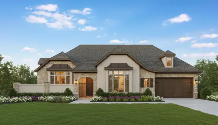 French Country house plans 19-485 - front exterior, 3,566 sq ft, 4 bed, 3 bath house plans | Monster House Plans