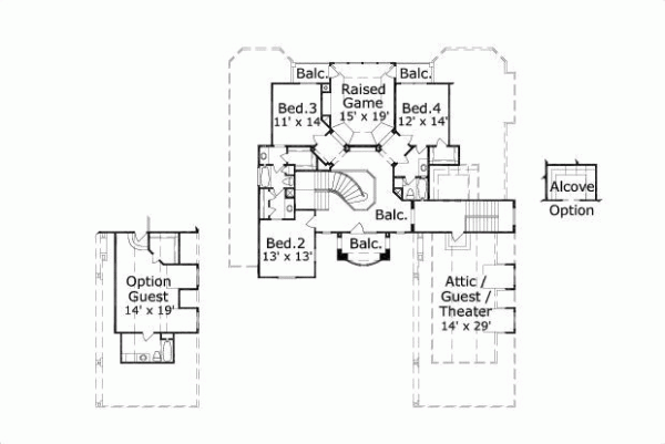 Upper/Second Floor Plan: 19-487