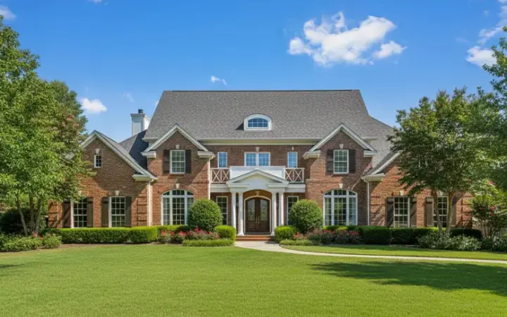 Traditional house plans 19-488 - front exterior, 4,562 sq ft, 4 bed, 3 bath house plans | Monster House Plans