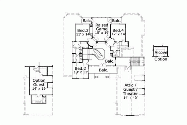 Upper/Second Floor Plan: 19-488