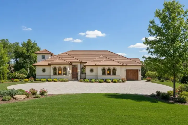 Traditional house plans 19-493 - front exterior, 3,775 sq ft, 3 bed, 3 bath house plans | Monster House Plans
