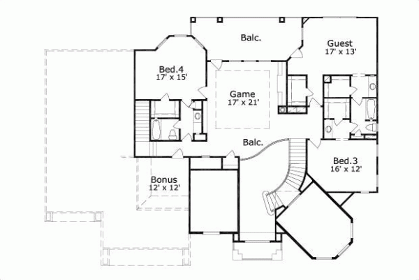 Upper/Second Floor Plan: 19-494