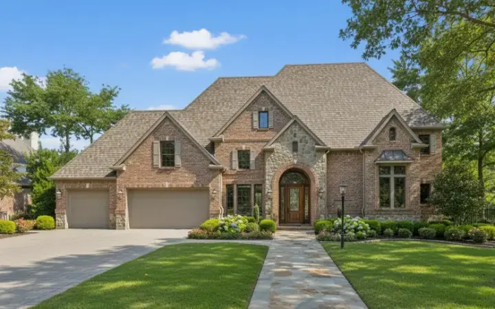 Traditional house plans 19-495 - front exterior, 4,600 sq ft, 5 bed, 3 bath house plans | Monster House Plans