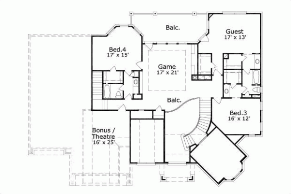 Upper/Second Floor Plan: 19-495