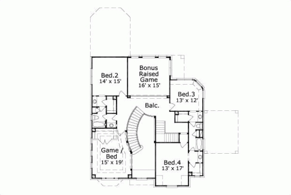 Upper/Second Floor Plan: 19-496