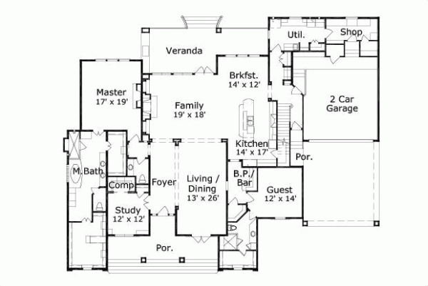 Main Floor Plan: 19-497