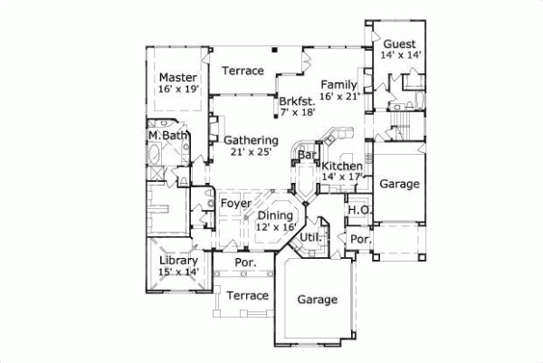 Main Floor Plan: 19-500