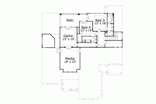 Upper/Second Floor Plan: 19-500