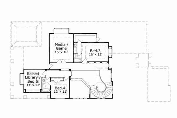 Upper/Second Floor Plan: 19-504