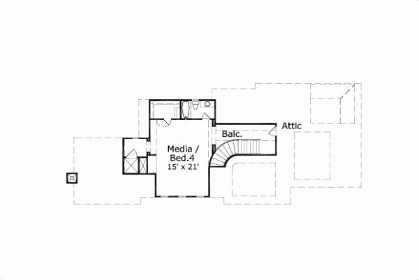 Upper/Second Floor Plan 19-505