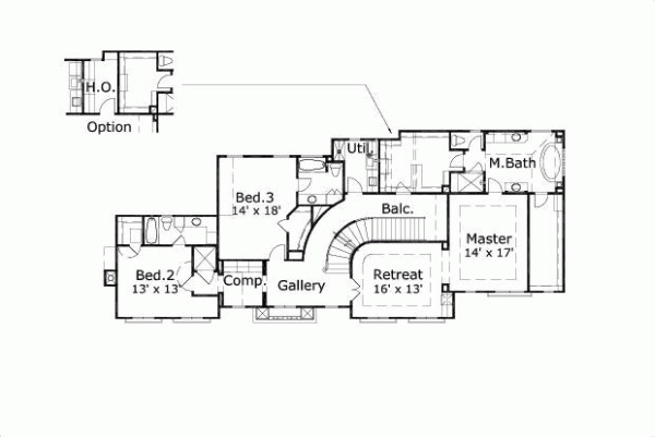 Upper/Second Floor Plan: 19-505
