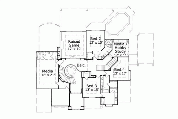 Upper/Second Floor Plan: 19-513