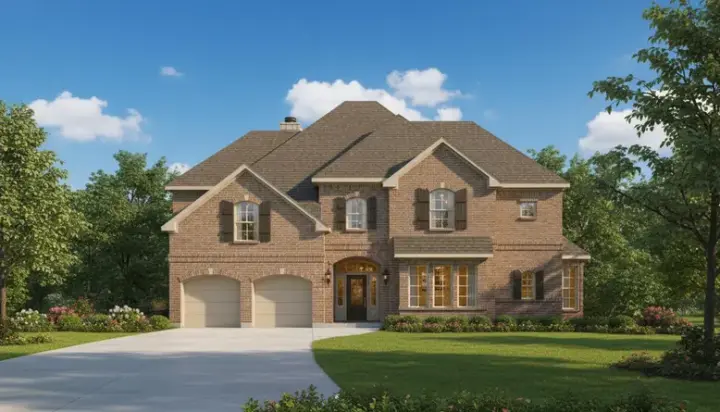 Traditional house plans 19-515 - front exterior, 4,536 sq ft, 5 bed, 3 bath house plans | Monster House Plans