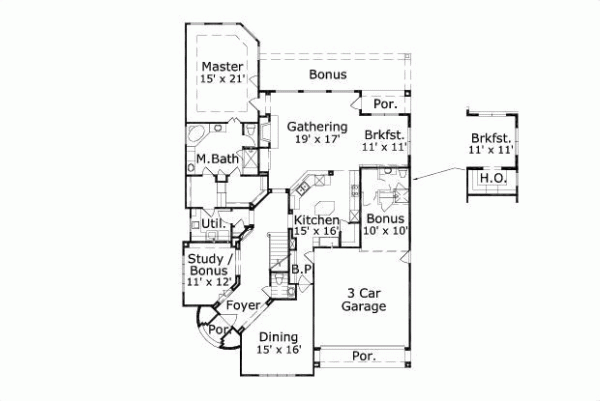Main Floor Plan: 19-516