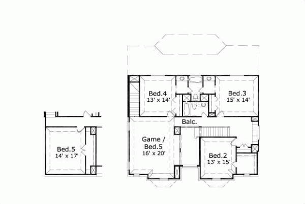 Upper/Second Floor Plan: 19-520