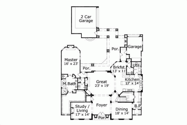 Main Floor Plan: 19-522
