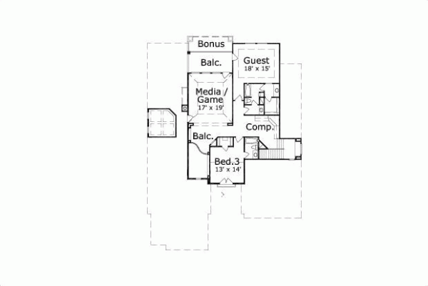 Upper/Second Floor Plan: 19-523