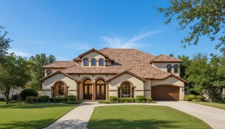 Traditional house plans 19-525 - front exterior, 4,965 sq ft, 4 bed, 4 bath house plans | Monster House Plans