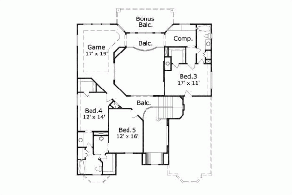 Upper/Second Floor Plan: 19-528