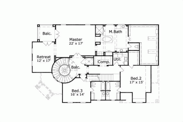 Upper/Second Floor Plan: 19-532